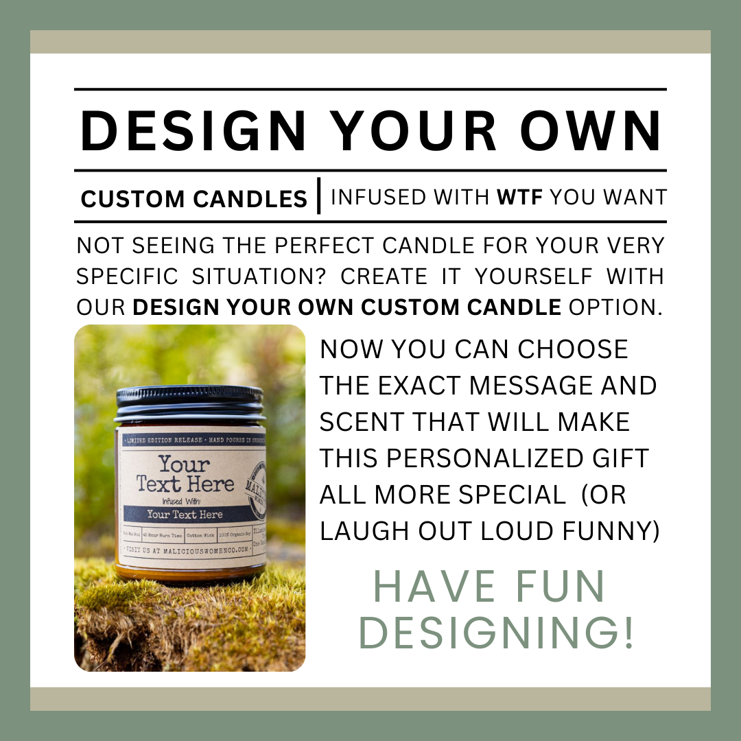 25 Custom Candles / Design Your Own Signature Candles – Frill