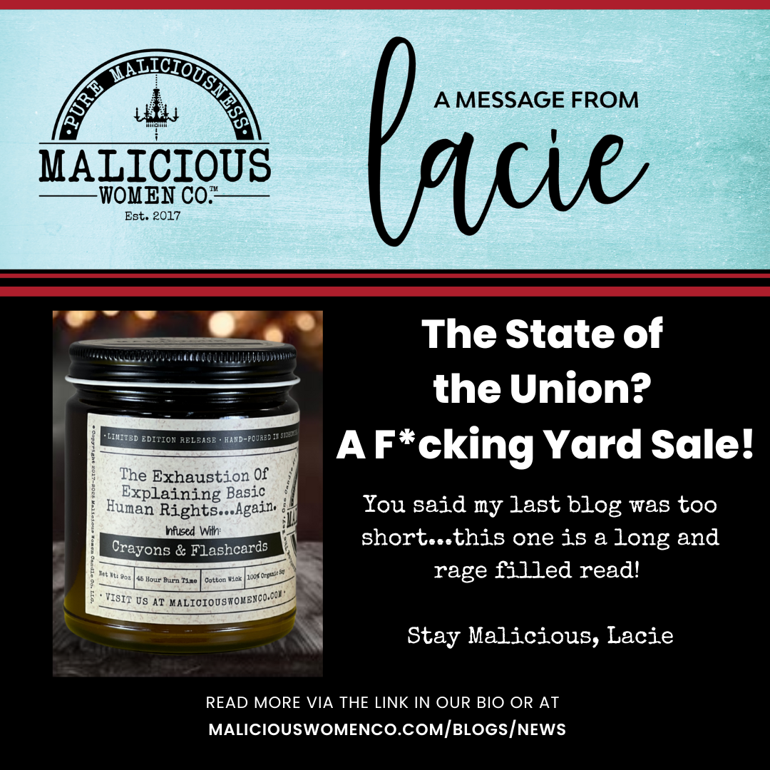 The State of the Union? A F*cking Yard Sale!