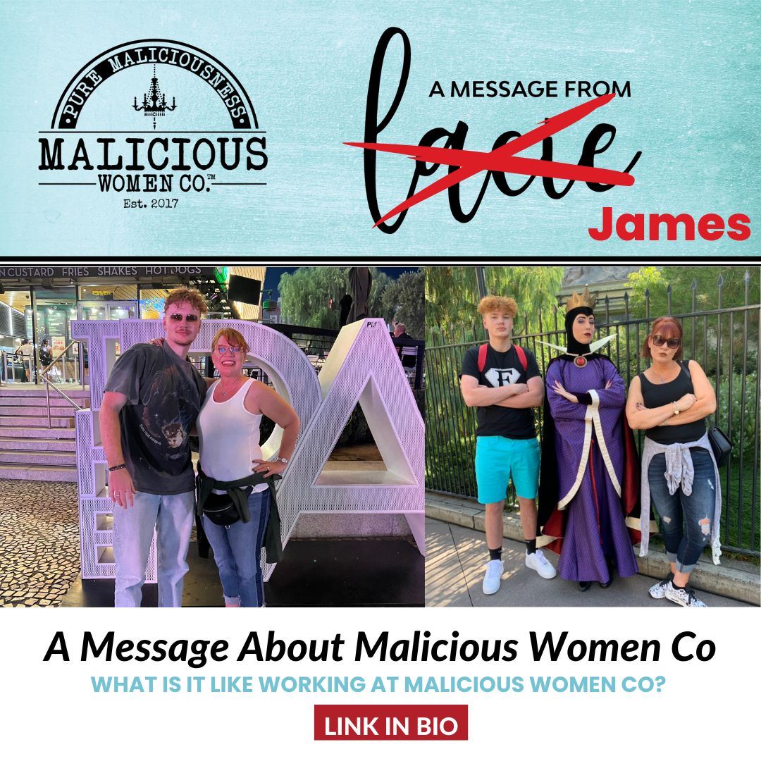 A Message From James + A Candle On Sale - Malicious Women Co. 