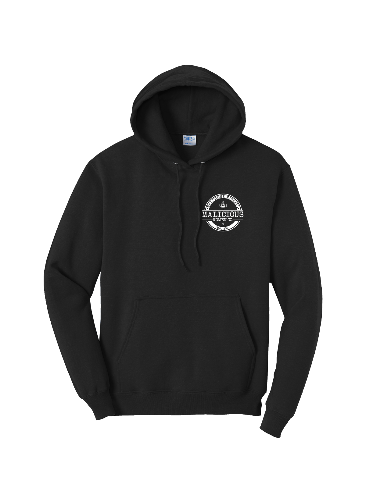 2026 Malicious Misfit Long Sleeve Pullover Hoodie - Black - Malicious Women Co. - Apparel