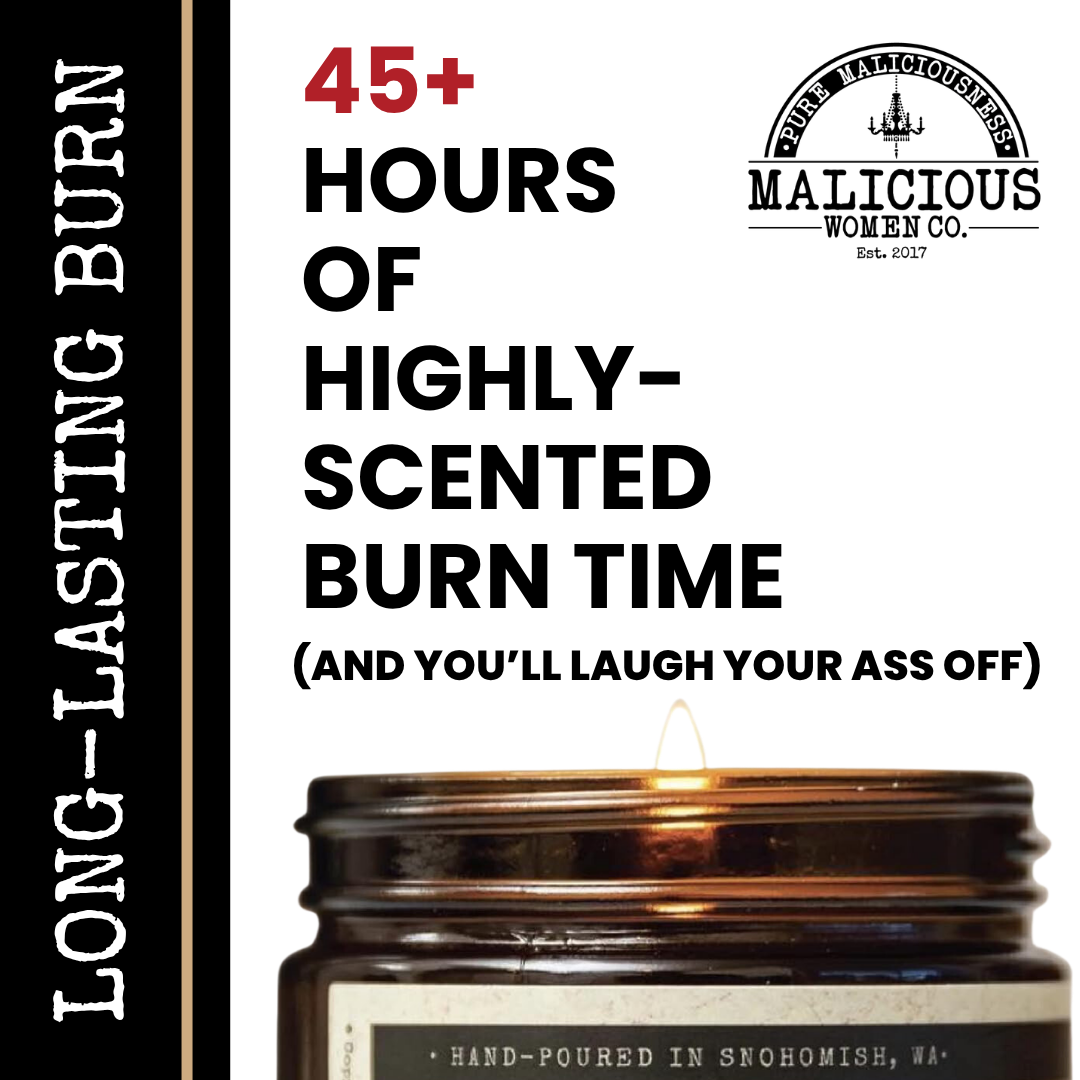 Foxy B*tch | Scent: Jasmine & Eucalyptus | 9oz Funny Candle | Malicious Women Co