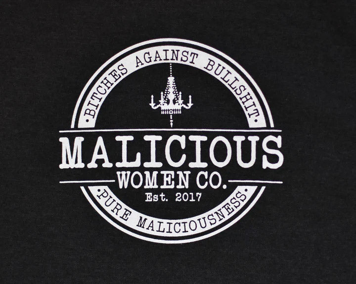 Bitches Against Bullshit Malicious Women's Racerback Tank