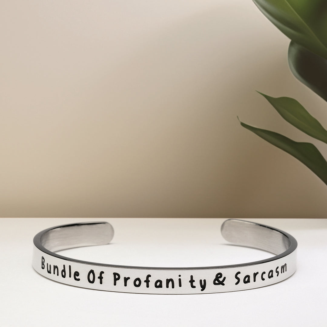 Bundle Of Profanity & Sarcasm - Bangle Bracelet