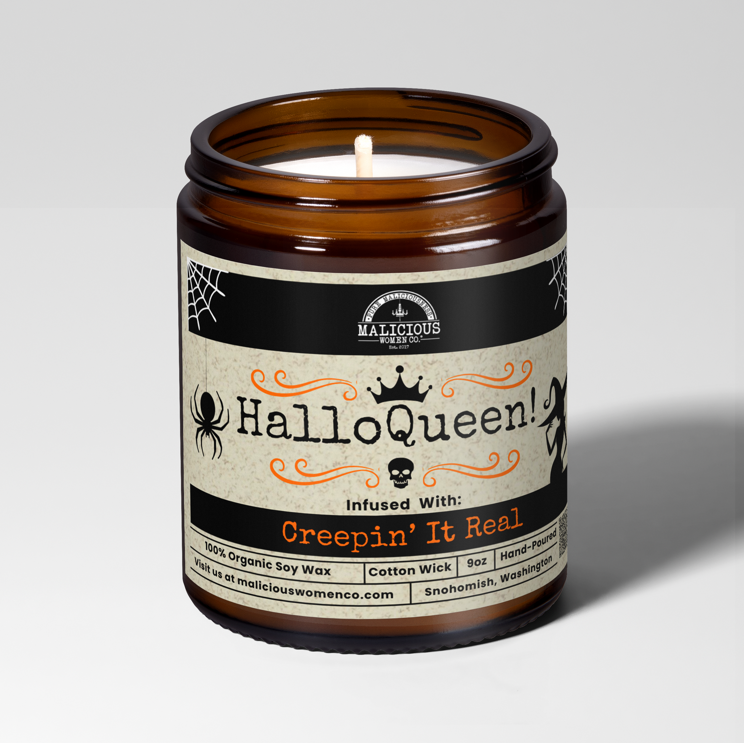 HalloQueen | 9oz Seasonal Candle | Malicious Women Co