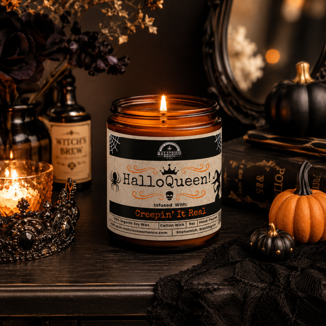HalloQueen | 9oz Seasonal Candle | Malicious Women Co