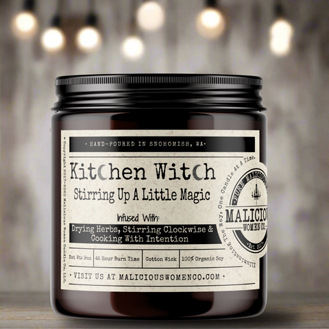 Kitchen Witch - Infused with "Drying herbs, Stirring Clockwise & Cooking With Intention"