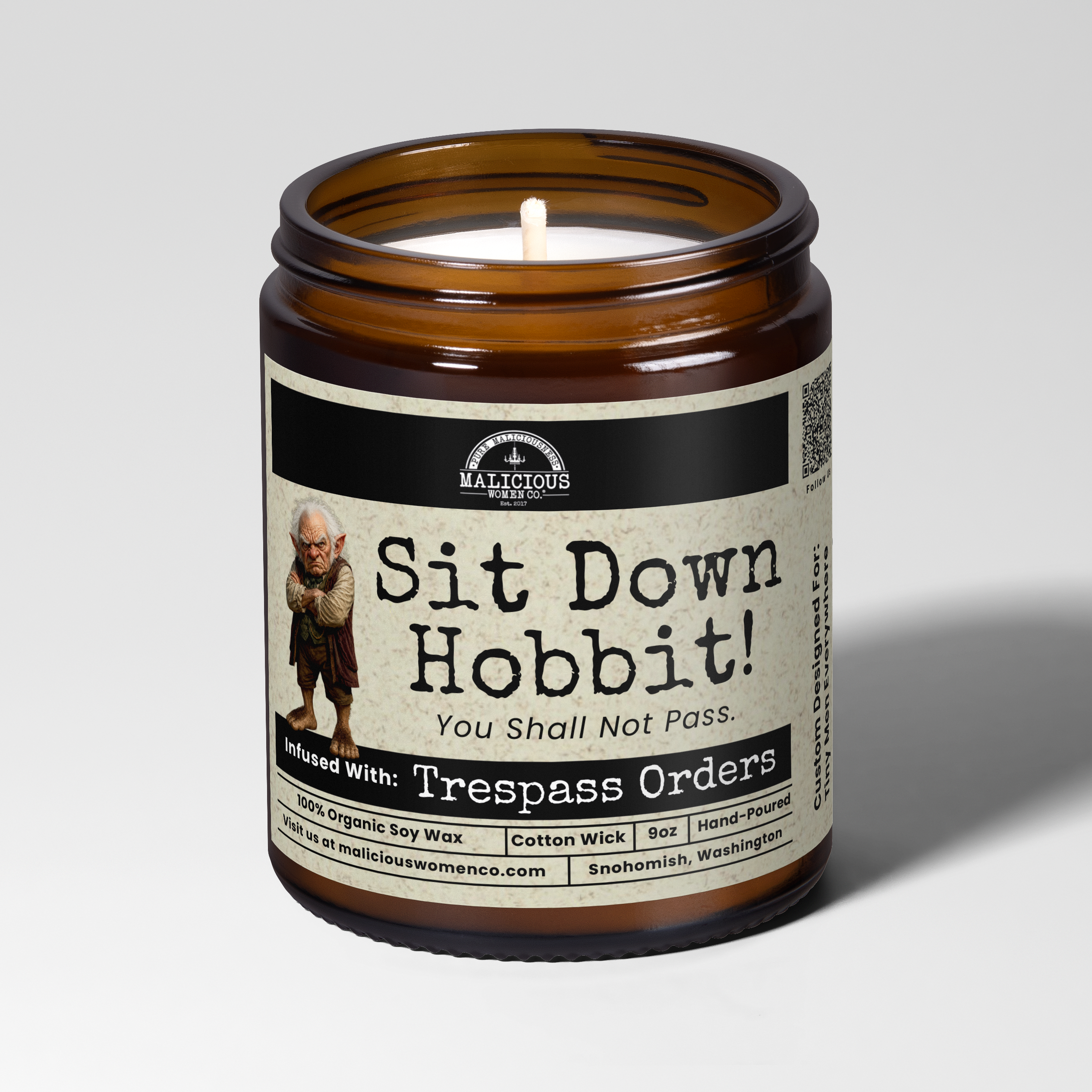 Short Man Complex | Scent: Cabernet All Day | 9oz Funny Candle | Malicious Women Co
