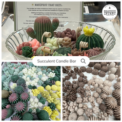 Wax Succulent Garden Candle Class