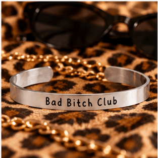 Bad Bitch Club - Bangle Bracelet - Malicious Women Co.-Jewelry