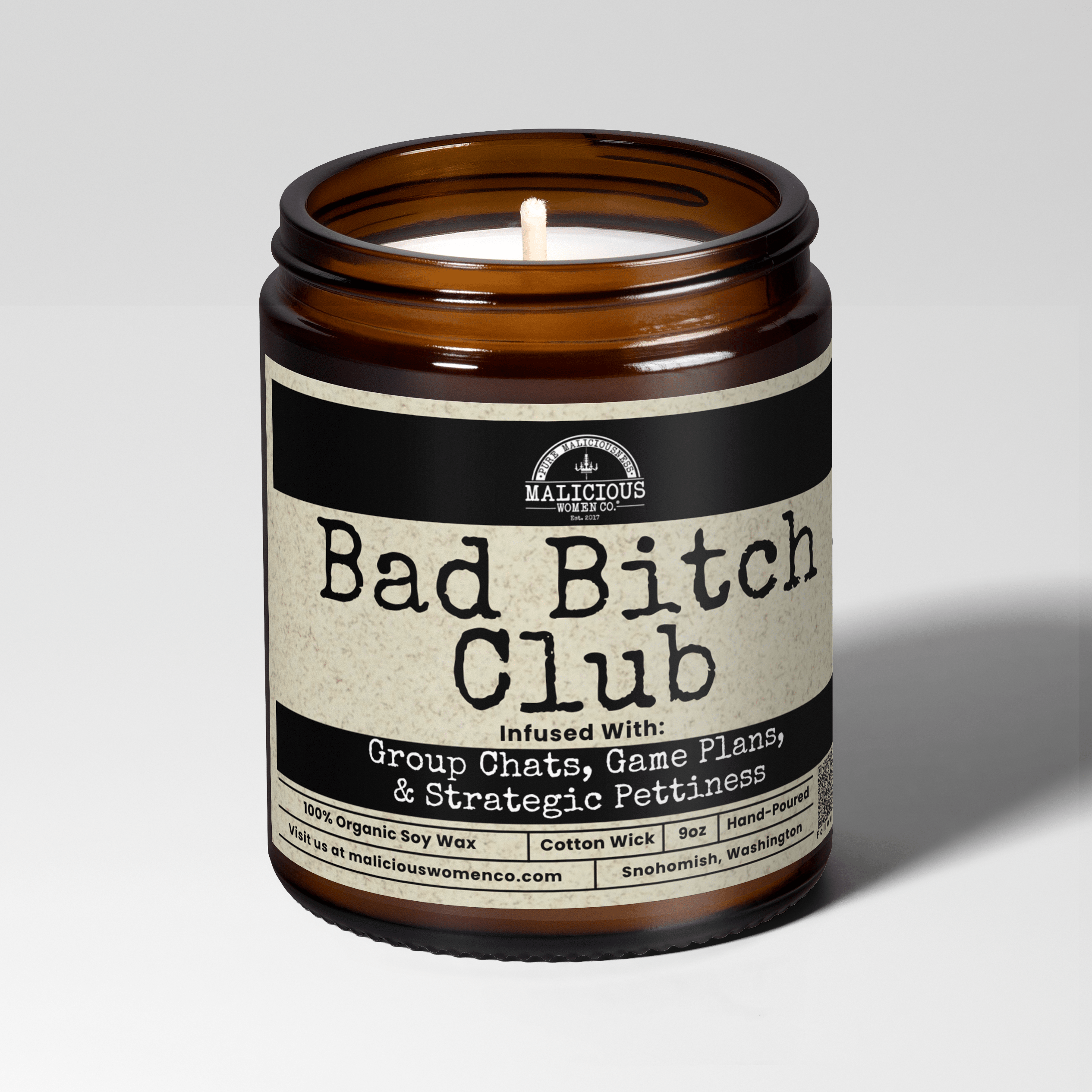 Bad B*tch Club | Scent: Frooty Loops | 9oz Bestie Candle | Malicious Women Co - Malicious Women Co.-Candle