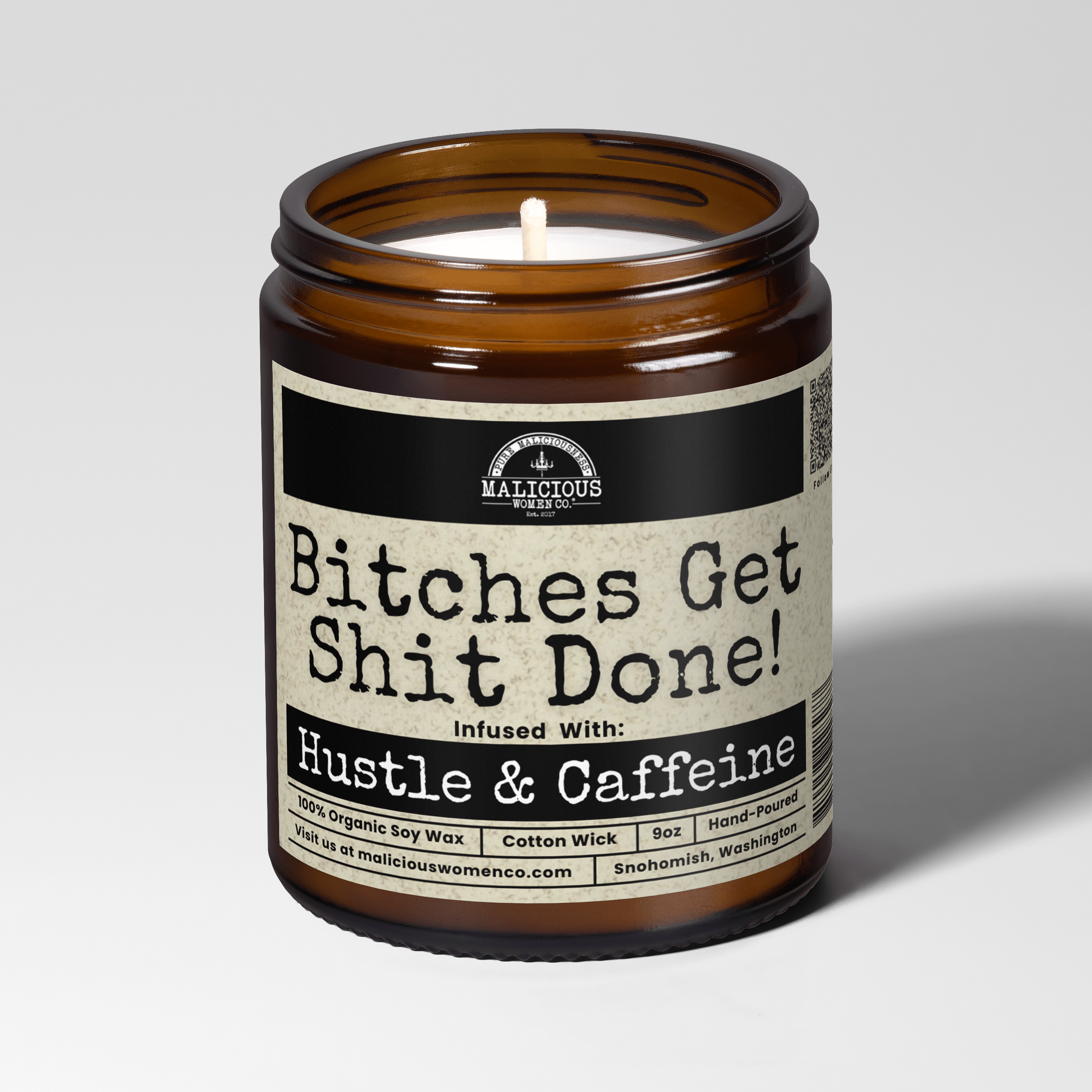 Bitches Get Shit Done 9oz Funny Candle Malicious Women Co - Malicious Women Co. - Candles