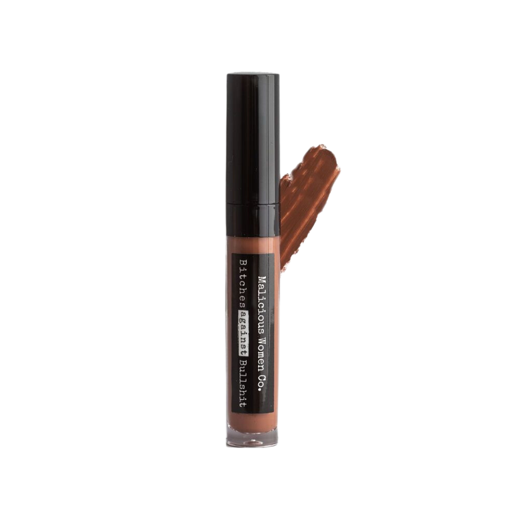 Bitches Against Bullshit - Malicious Matte Liquid Lipstick - Bitch Face! (Cool Brown)