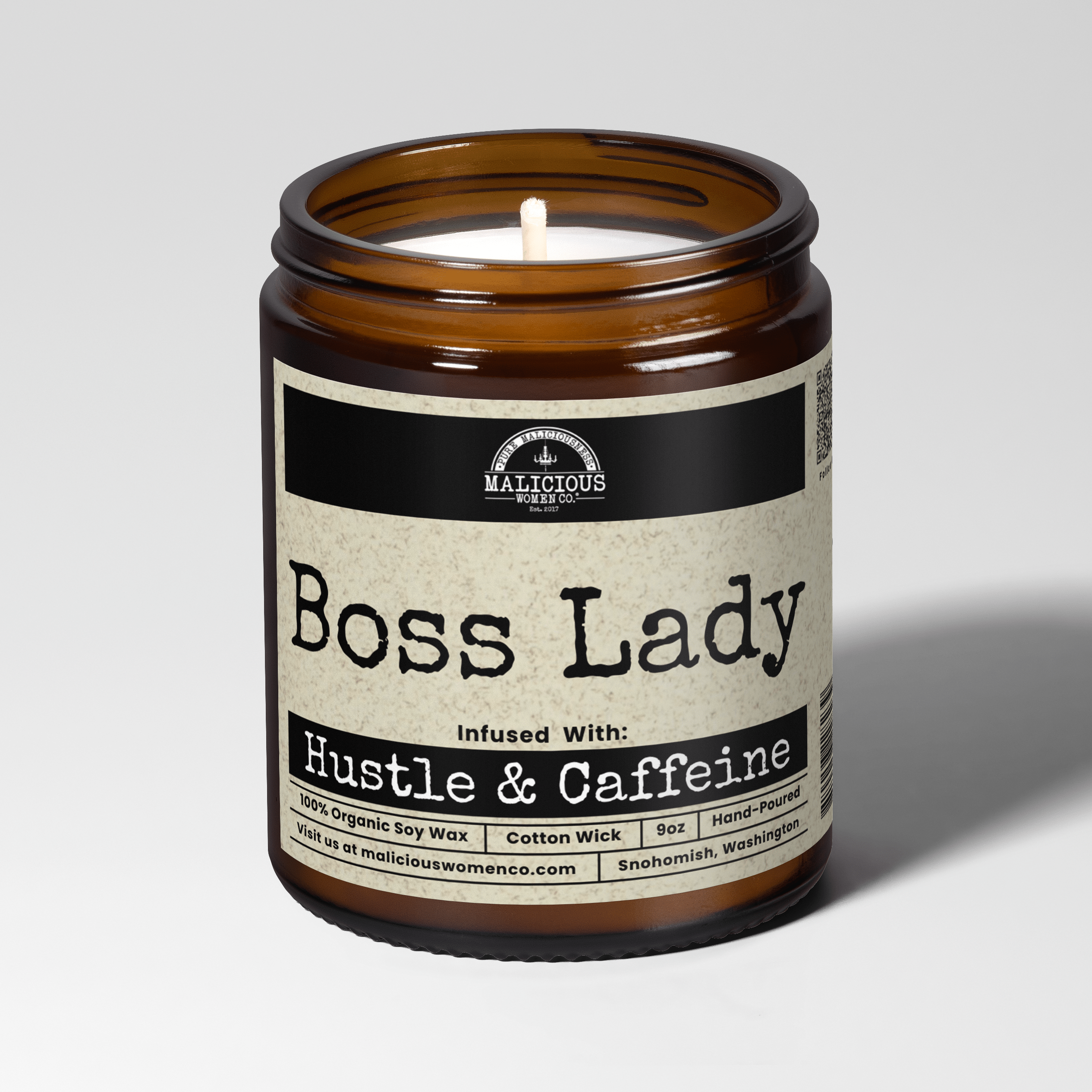 Boss Lady 9oz Work Candle Malicious Women Co - Malicious Women Co. - Candles