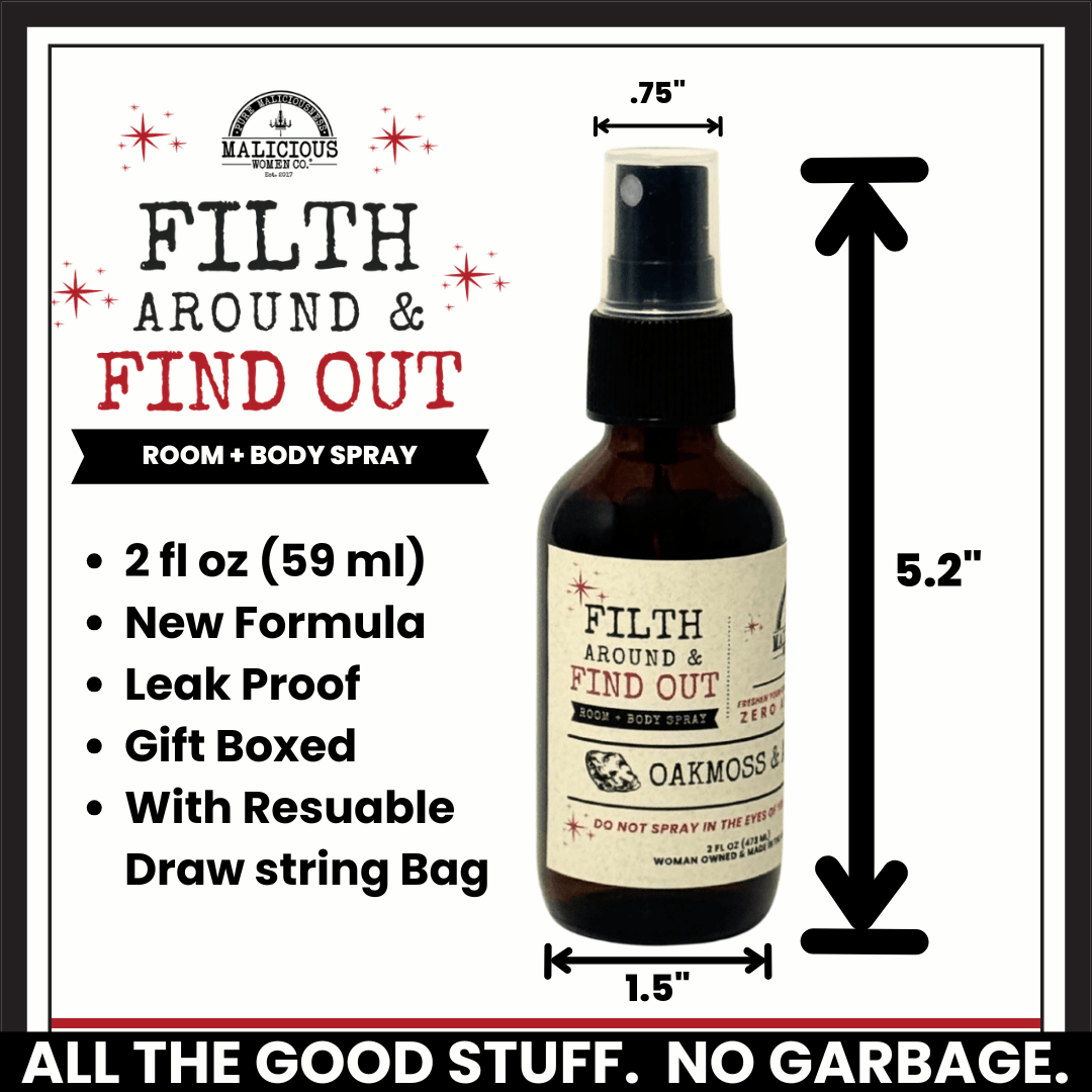 FAFO 2fl oz Glass Bottle Room/ Linen/ Body Spray - Select Your Scent - Malicious Women Co. -Household Cleaner