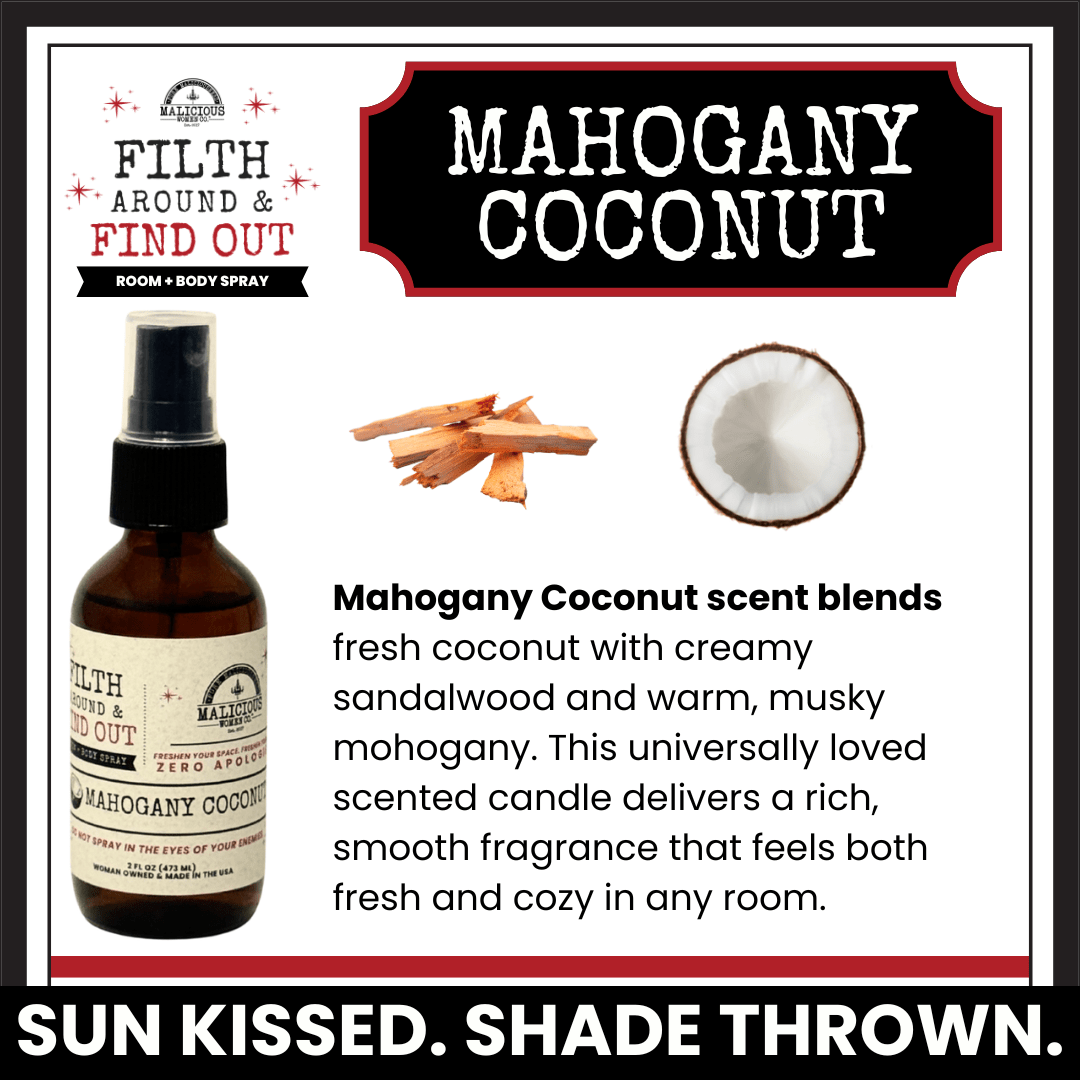 FAFO 2fl oz Glass Bottle Room/ Linen/ Body Spray - Select Your Scent - Malicious Women Co. -Household Cleaner