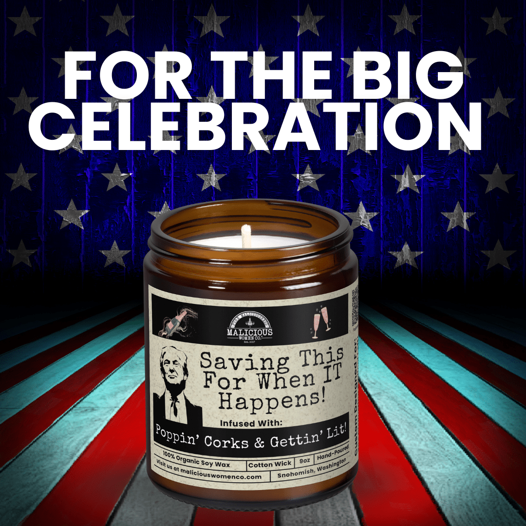 For Trump Bundle | 2-9oz Soy Political Candles | Malicious Women Co. - Malicious Women Co. -Candle