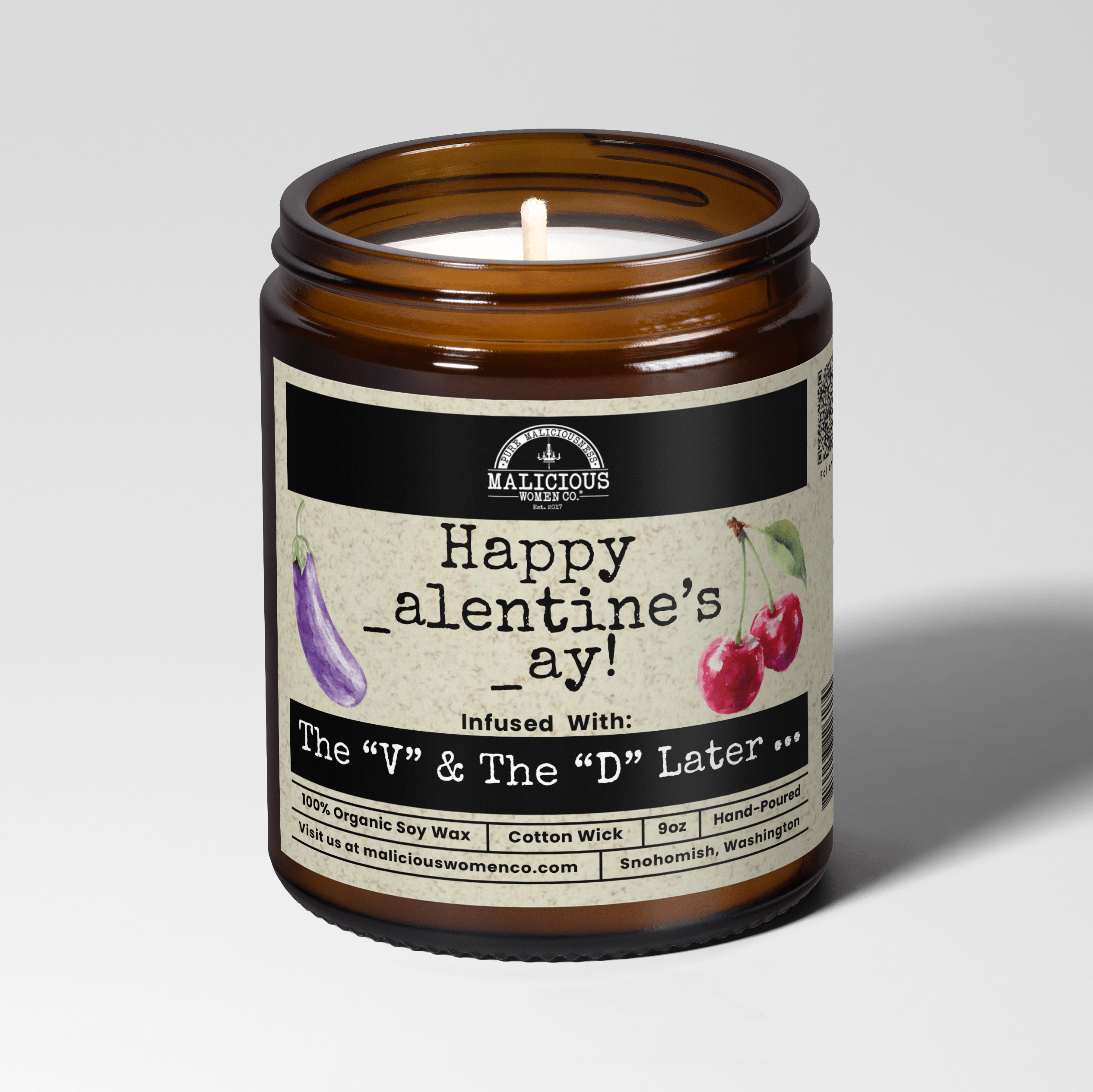 Happy _alentines _ay! 9oz Soy Candle - Malicious Women Co. - Candle