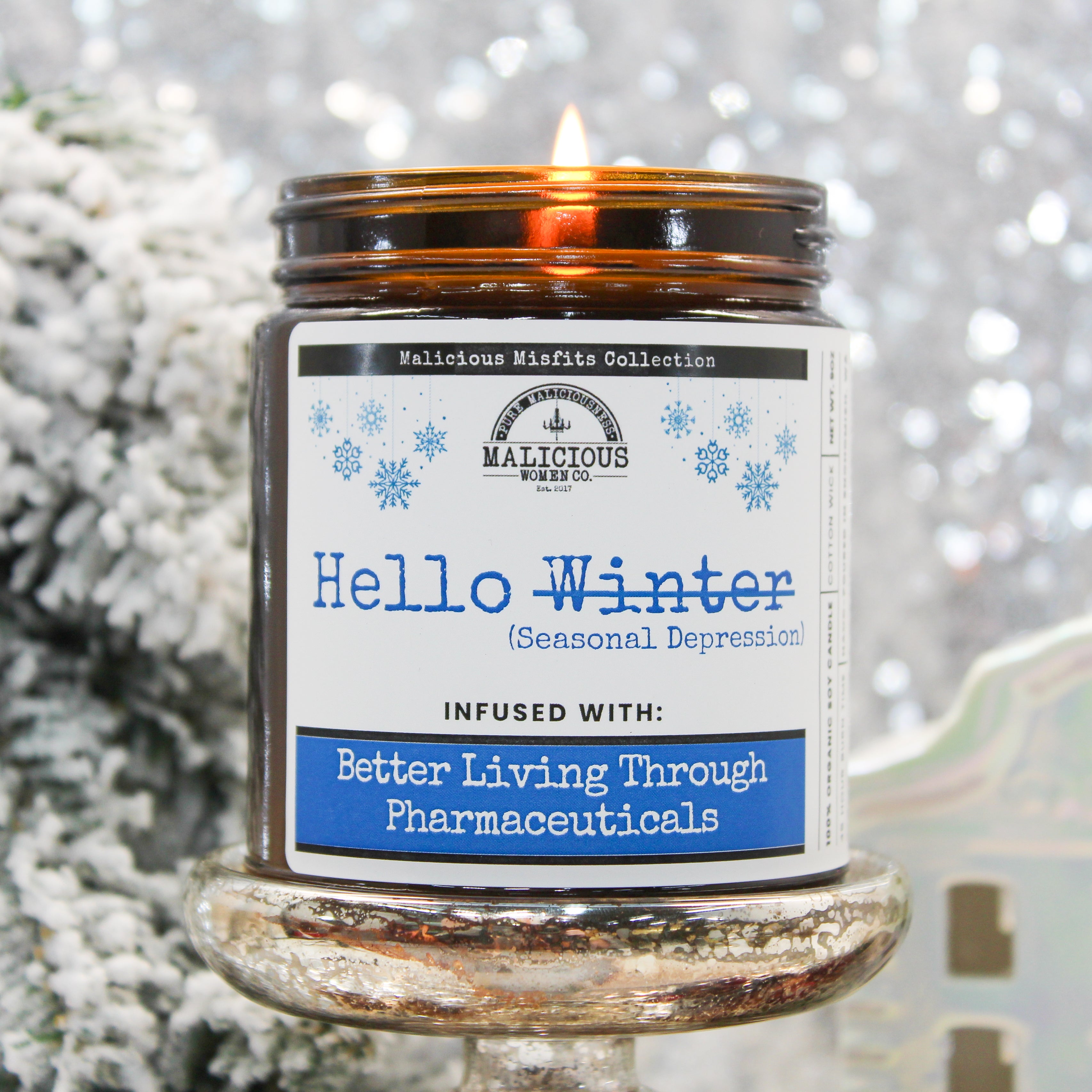 Malicious Women Candle CO.- Hello Winter Soy Candle