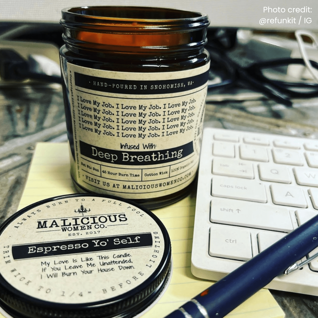 I Love My Job 9oz Work Candle Malicious Women Co - Malicious Women Co. - Candles