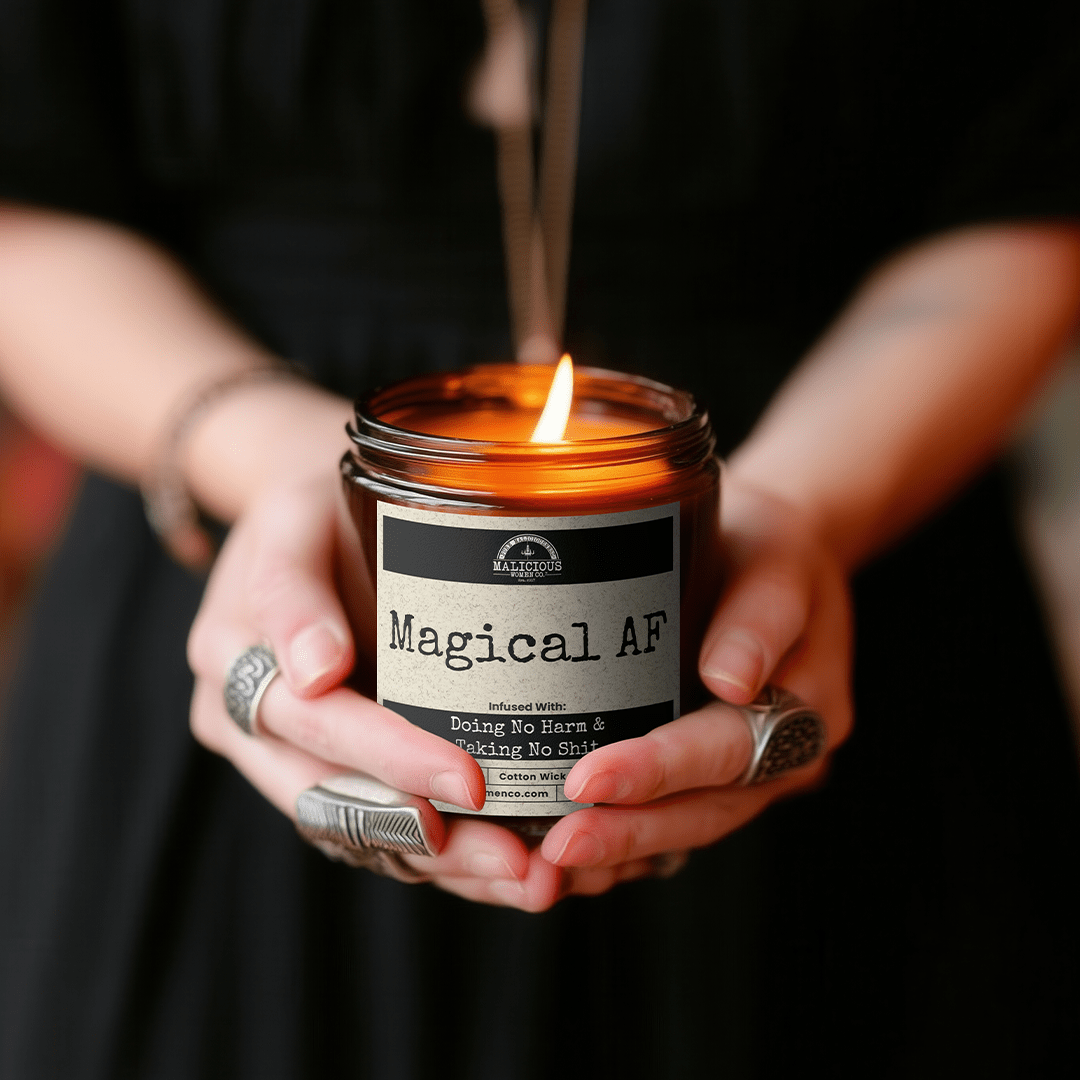 Magical Af 9oz Witch Candle Malicious Women Co - Malicious Women Co. - Candles