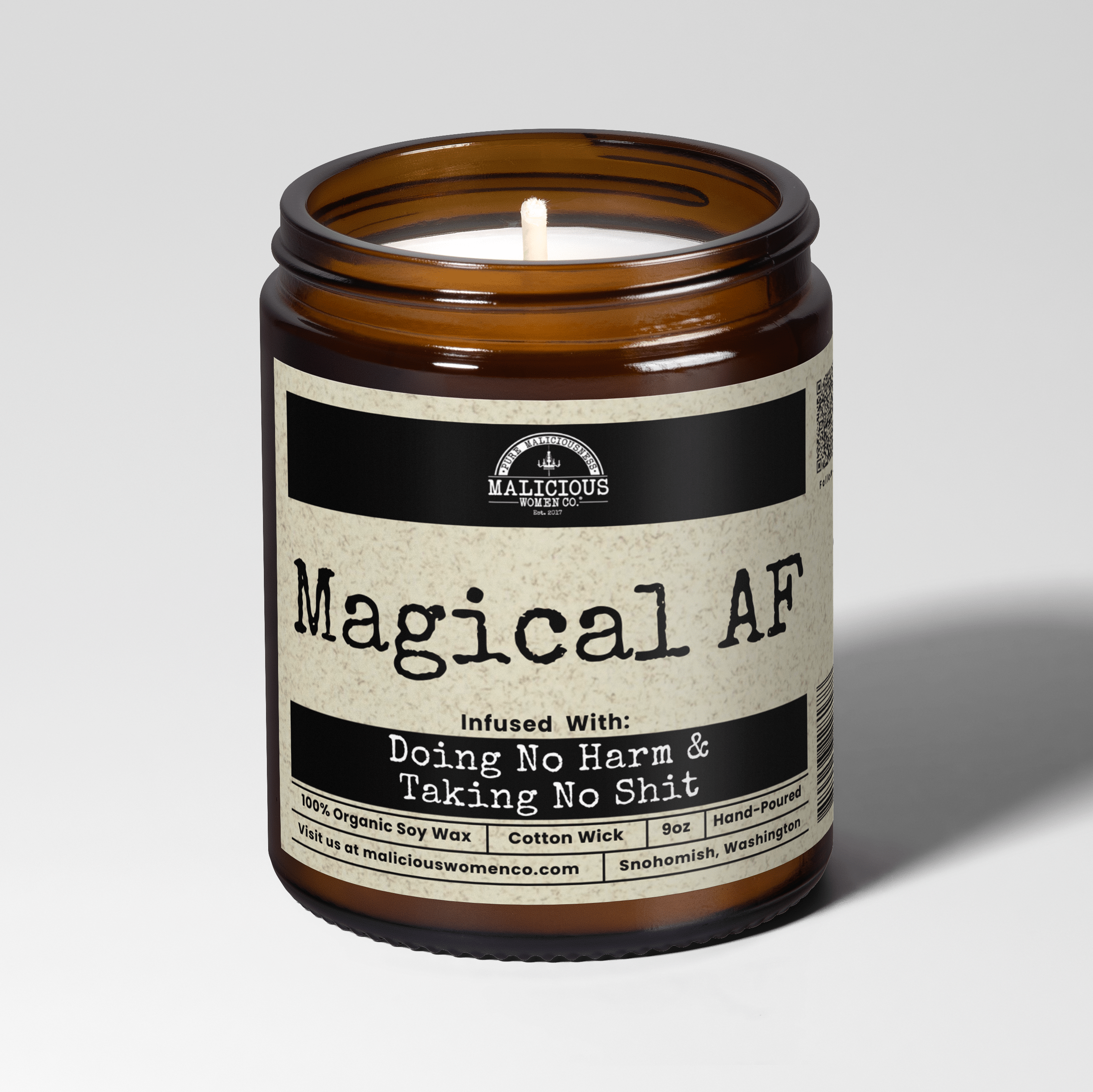 Magical Af 9oz Witch Candle Malicious Women Co - Malicious Women Co. - Candles