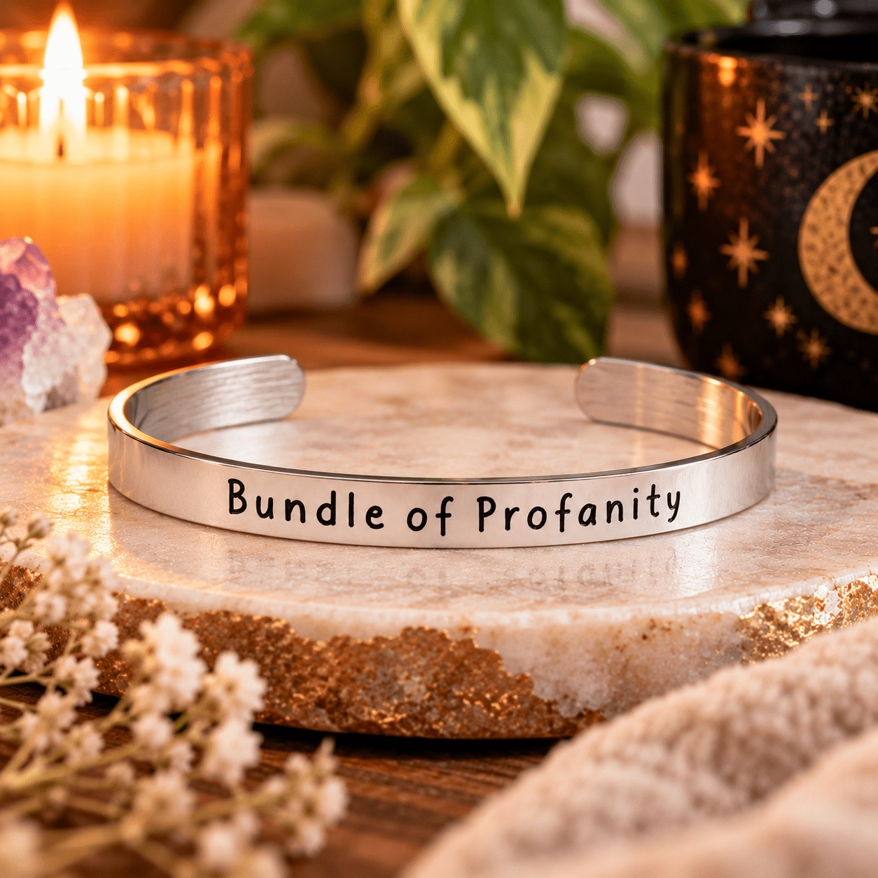 Malicious Bangle Bracelets - Polished Stainless - 15+ Designs - Malicious Women Co.-Jewelry