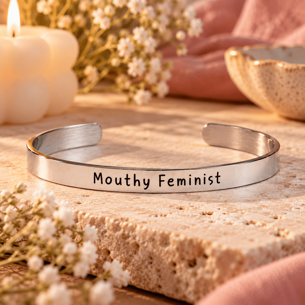 Malicious Bangle Bracelets - Polished Stainless - 15+ Designs - Malicious Women Co.-Jewelry