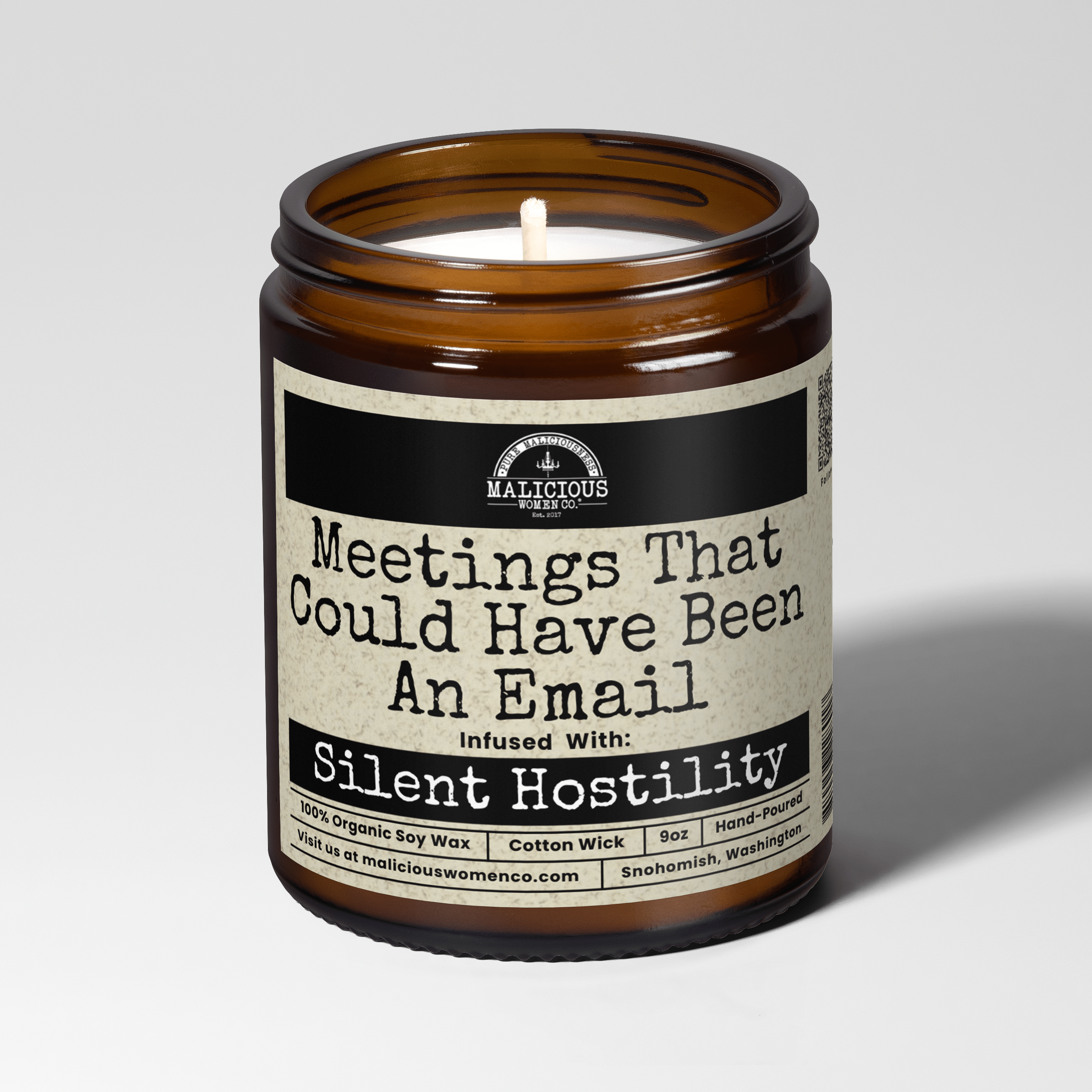 Meetings That Could Have Been An Email 9oz Work Candle Malicious Women Co - Malicious Women Co. - Candles