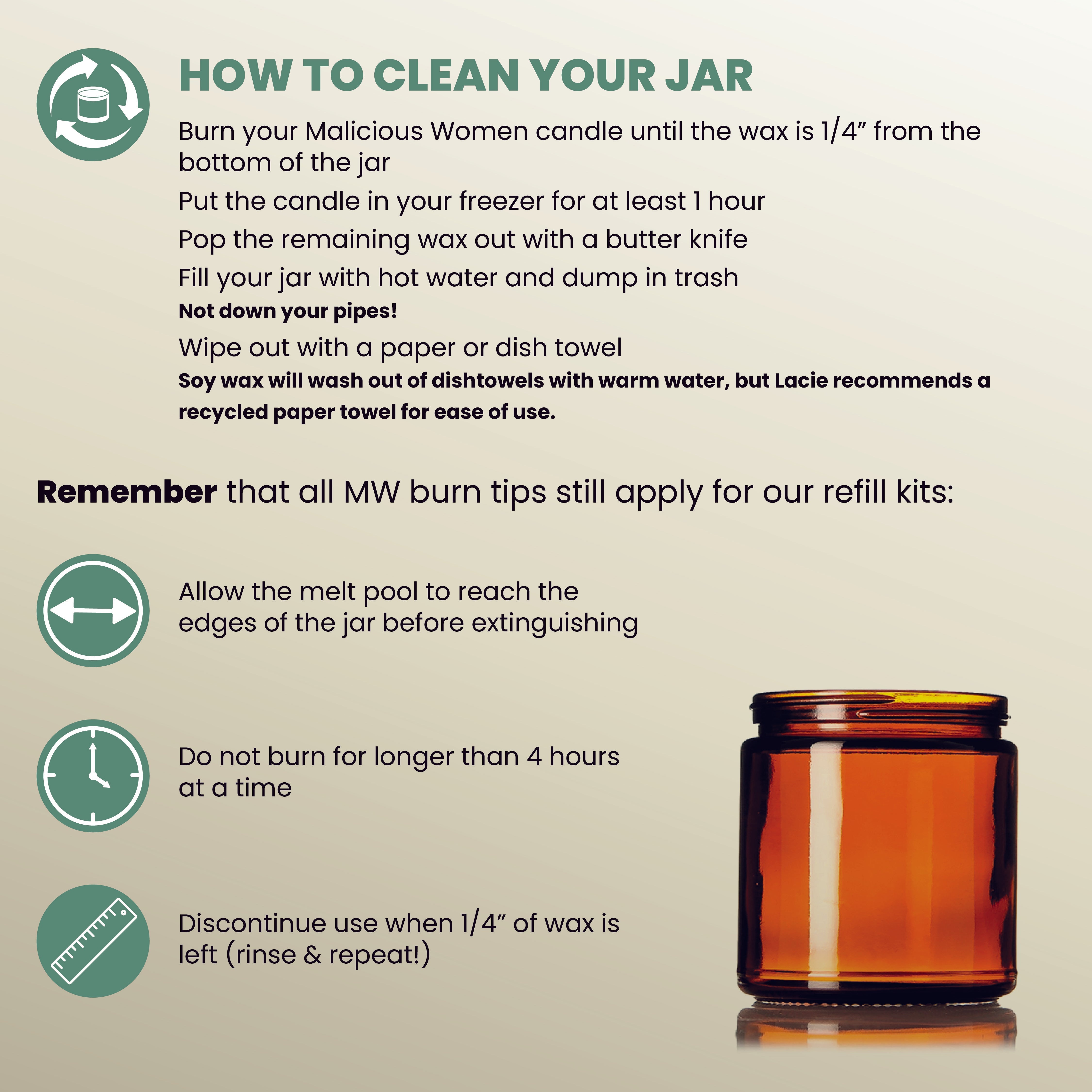 Melt - N - Pour Candle Refill Kit - Malicious Women Co. - Refill Kit