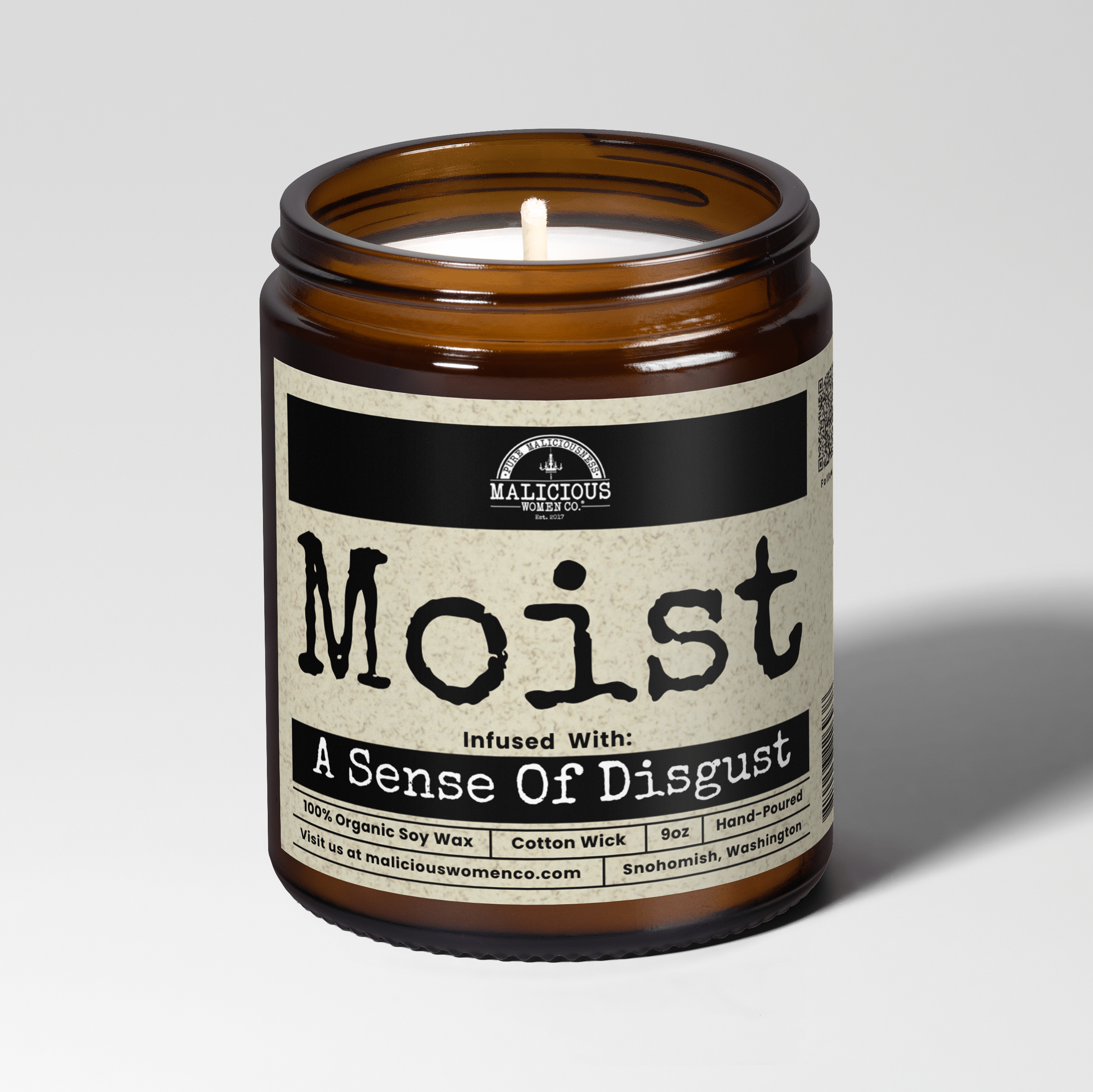 Moist 9oz Funny Candle Malicious Women Co - Malicious Women Co. - Candles