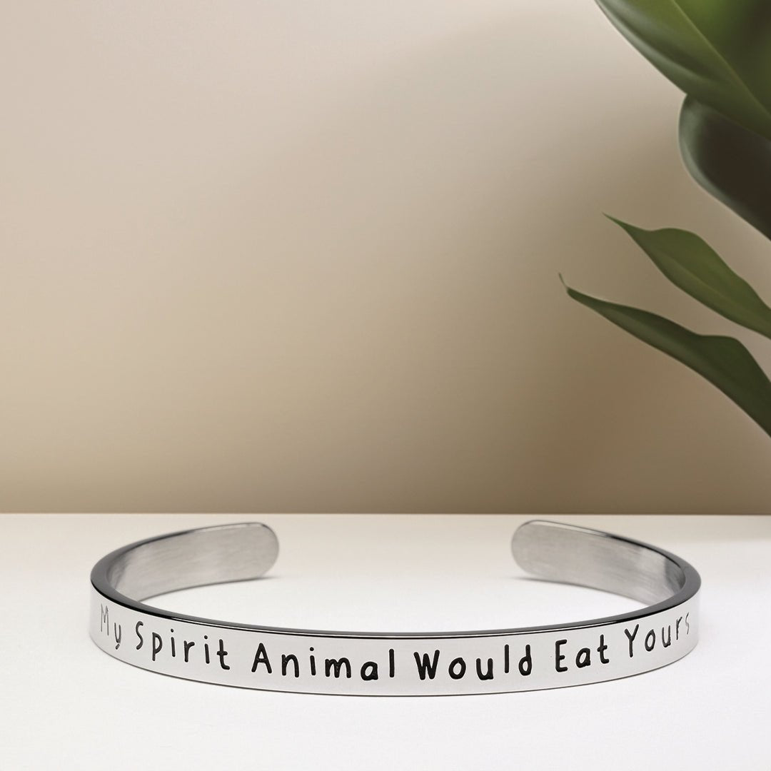 My Spirit Animal Would Eat Yours - Bangle Bracelet - Malicious Women Co. -Jewelry