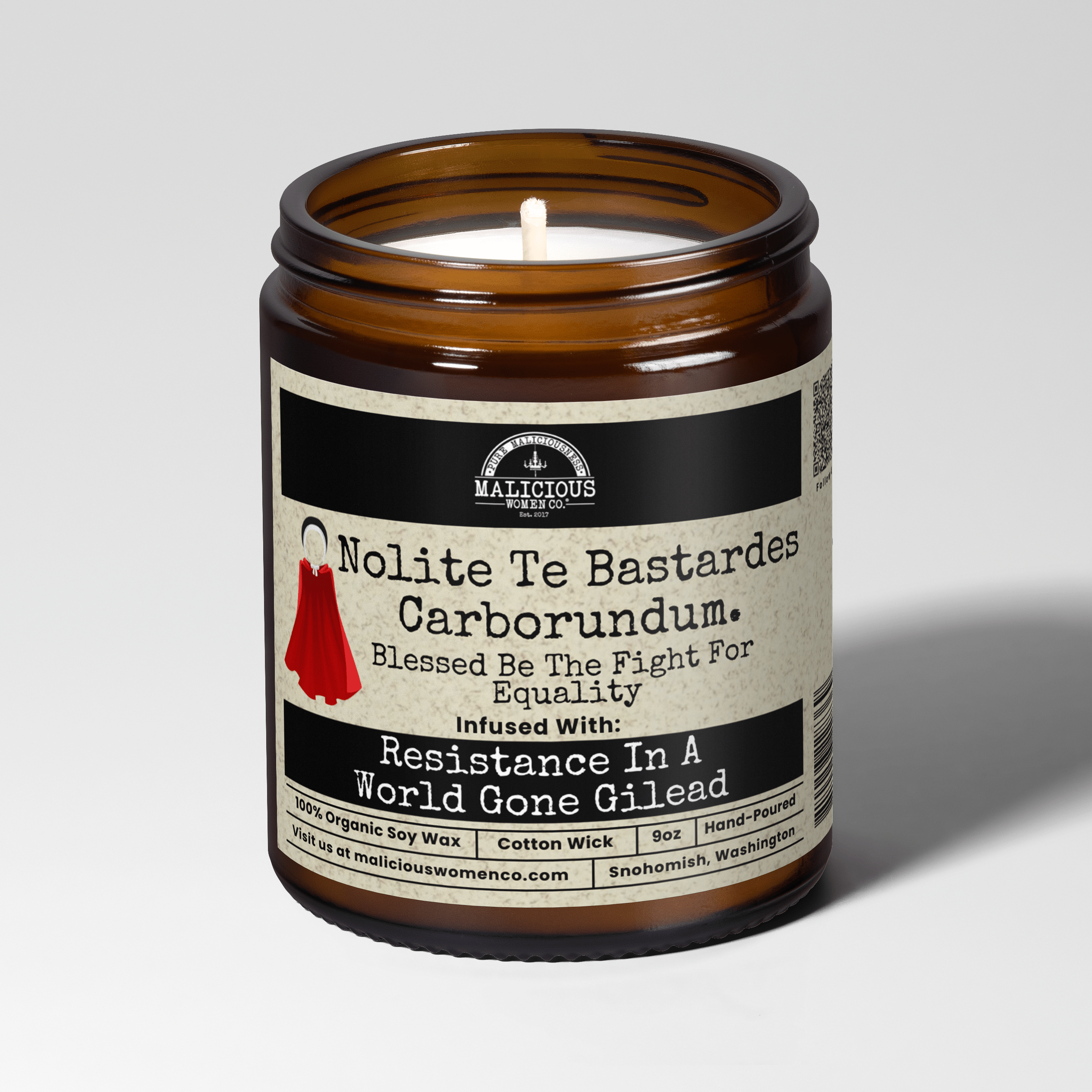 Nolite Te Bastardes Carborundum 9oz Political Candle Malicious Women Co - Malicious Women Co. - Candles