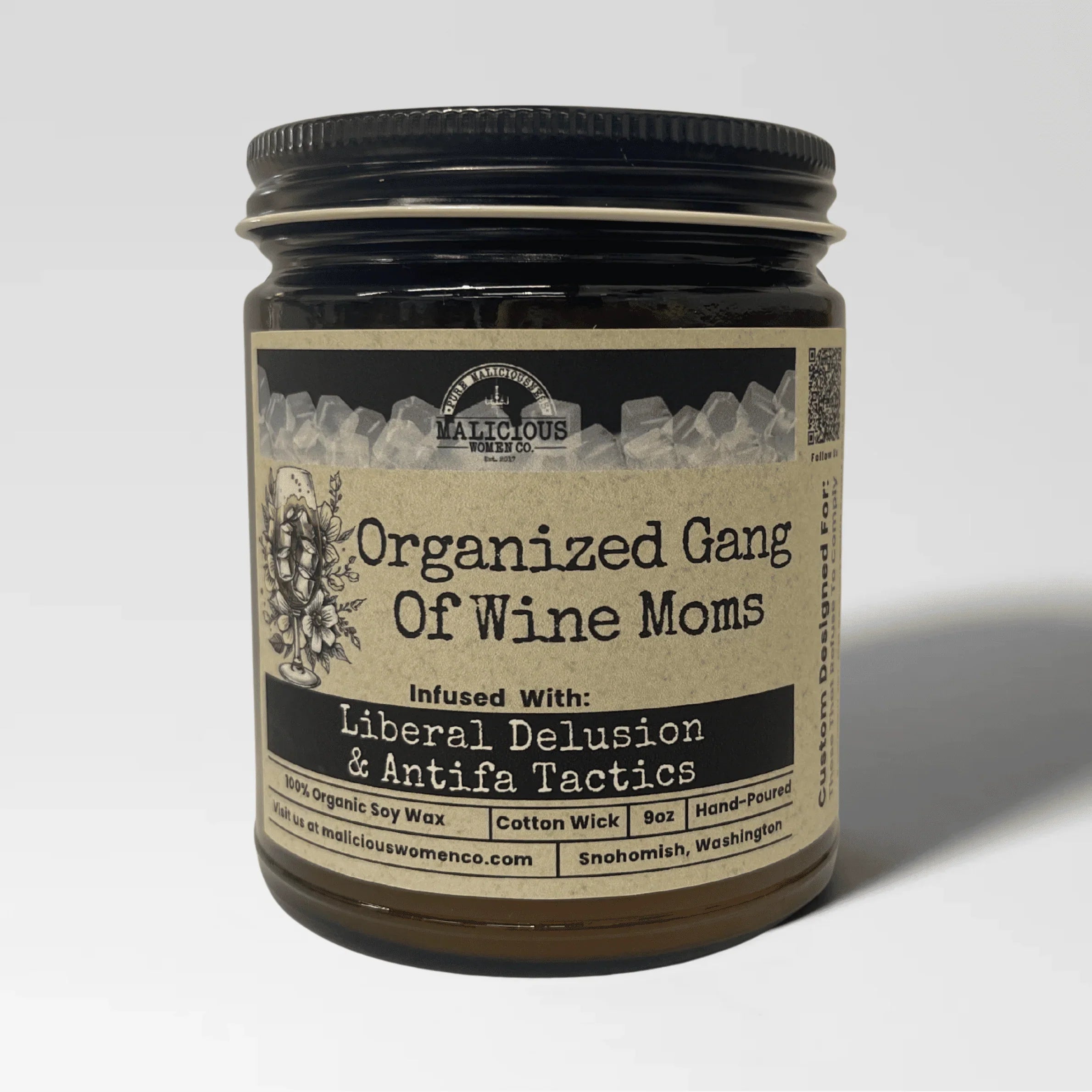 Organized Gang Of Wine Moms 9oz Political Candle Malicious Women Co - Malicious Women Co. - Candle