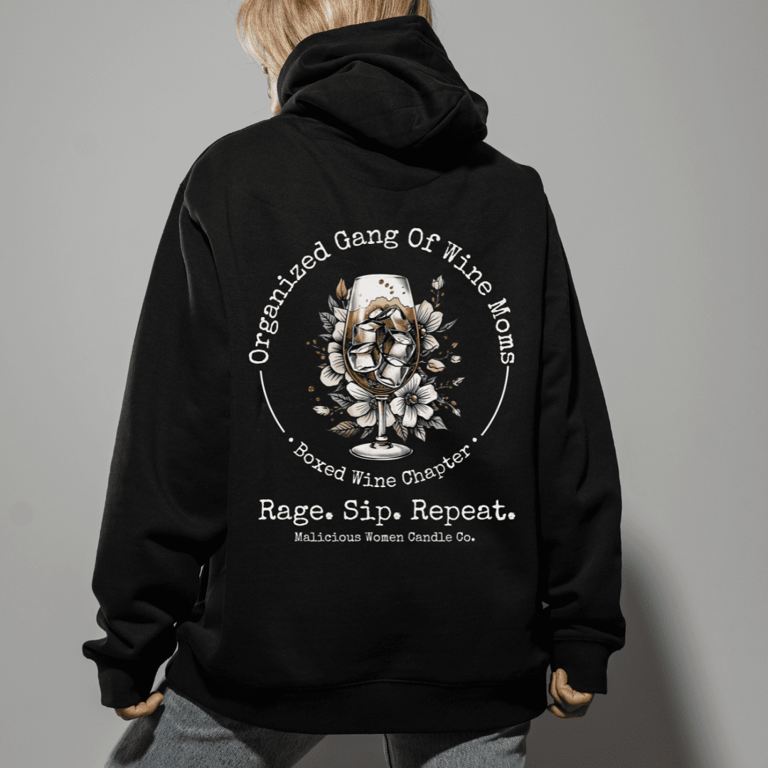 Organized Gang of Wine Moms - Pullover Hoodie - Malicious Women Co. - Apparel
