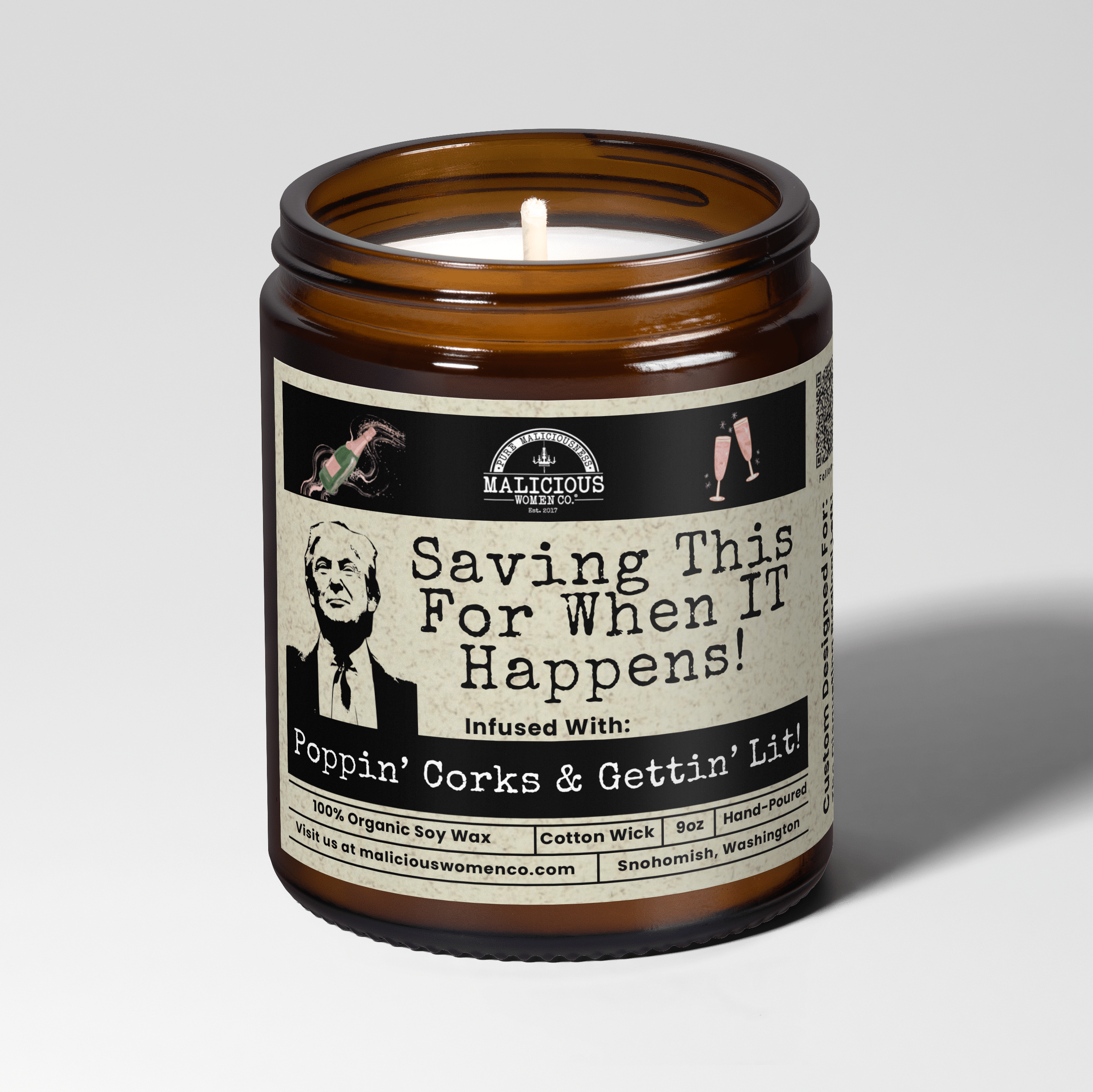 Saving This For Trump 9oz Political Candle Malicious Women Co - Malicious Women Co. - Candles