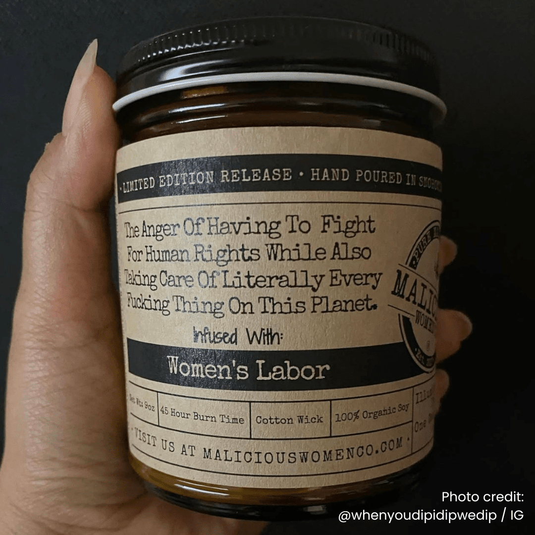 The Anger Of Having To Fight For Human Rights | Scent: A Hot Mess | 9oz Political Candle | Malicious Women Co - Malicious Women Co. -Candle