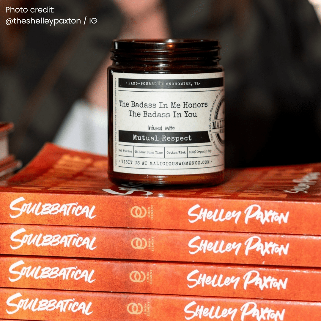 The Badass In Me Honors The Badass In You 9oz Bestie Candle Malicious Women Co - Malicious Women Co. - Candles