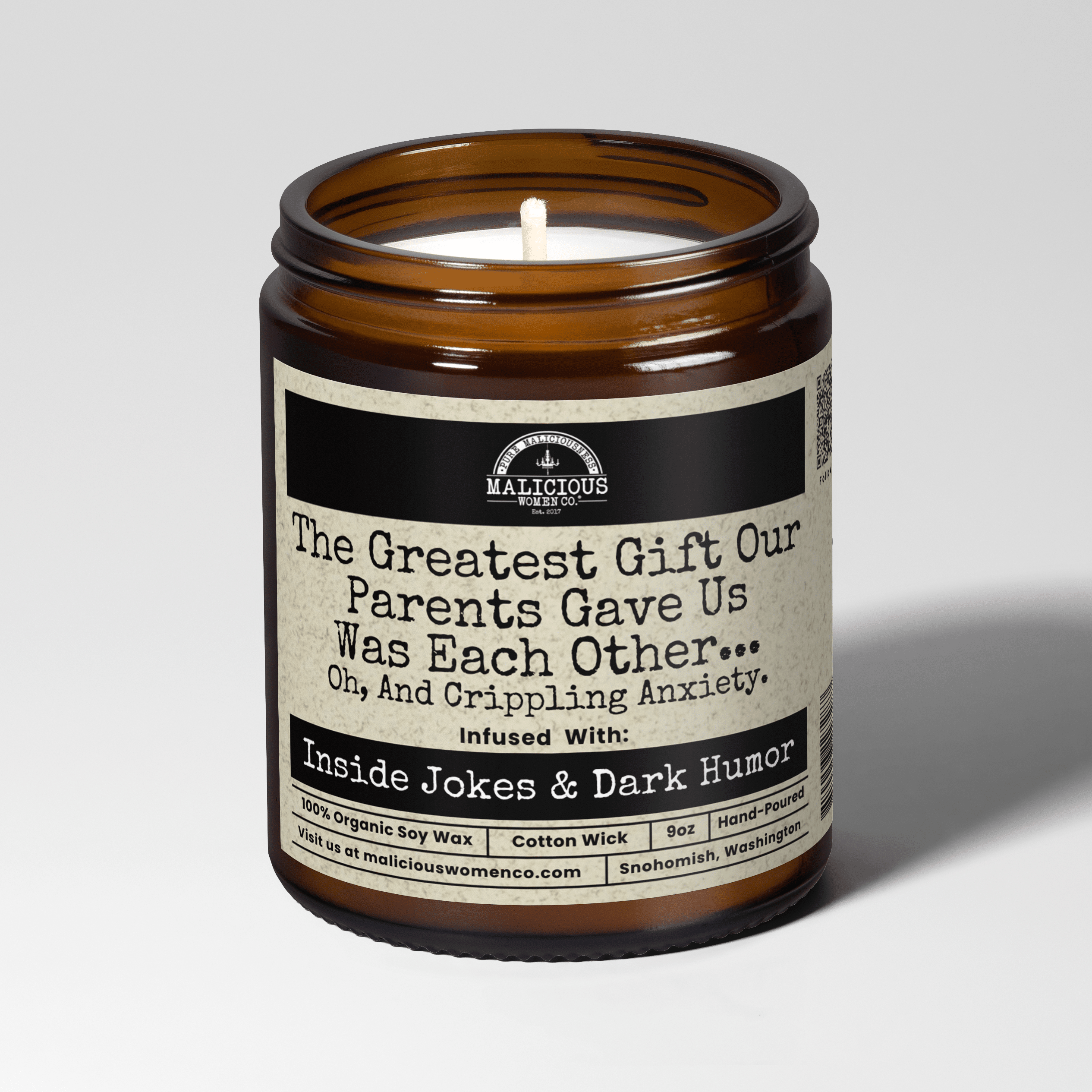 The Greatest Gift Our Parents Gave Us Was Each Other. | Scent: Butter Pecan Crunch | 9oz Family Candle | Malicious Women Co - Malicious Women Co. -Candle