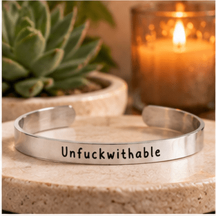Unfuckwithable - Bangle Bracelet - Malicious Women Co.-Jewelry