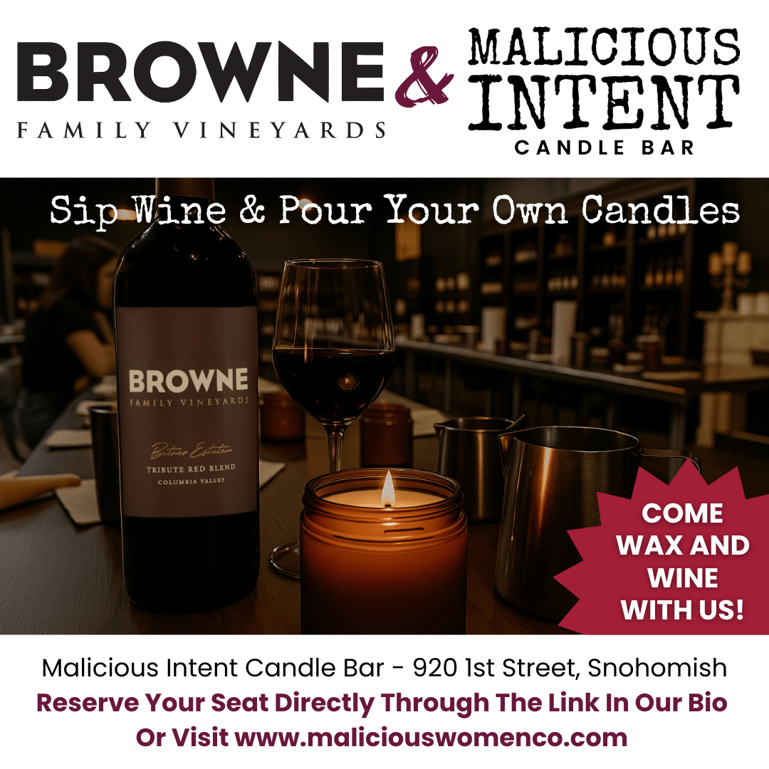 Wax & Wine - Browne Winery & Malicious Intent Candle - Pouring Class - Malicious Women Co. - Malicious Intent