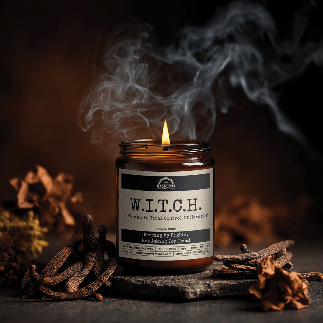 W.I.T.C.H 9oz Witch Candle Malicious Women Co - Malicious Women Co. - Candles