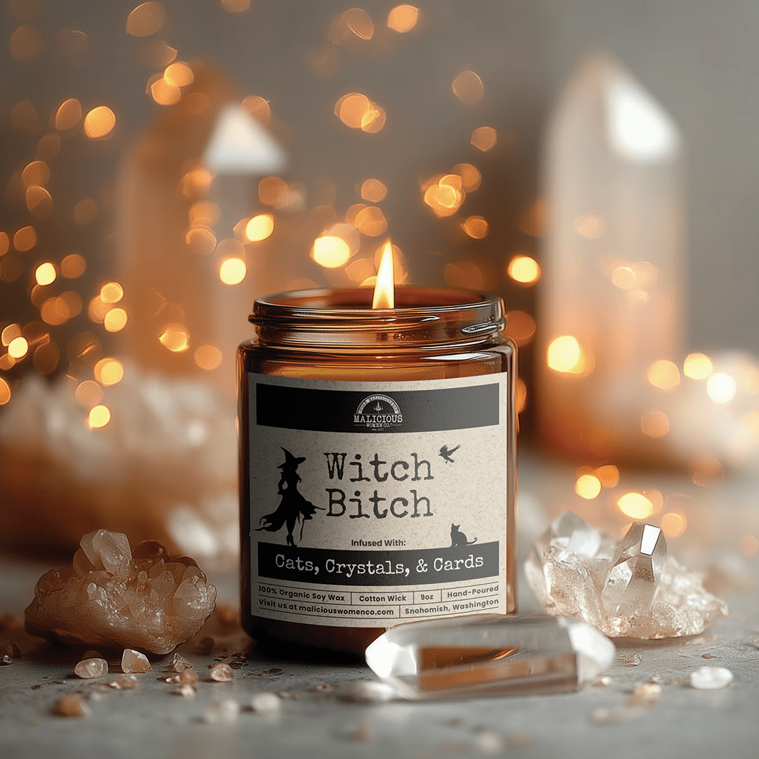 Witch B*tch | Scent: Espresso Yo' Self | 9oz Witch Candle | Malicious Women Co - Malicious Women Co. -Candle