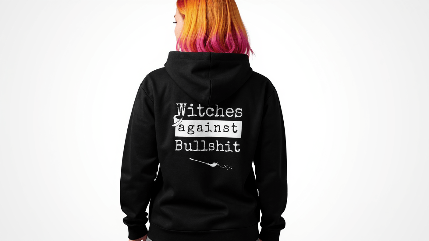 Witches Against Bullshit Long Sleeve Pullover Hoodie - Black - Malicious Women Co. - Apparel