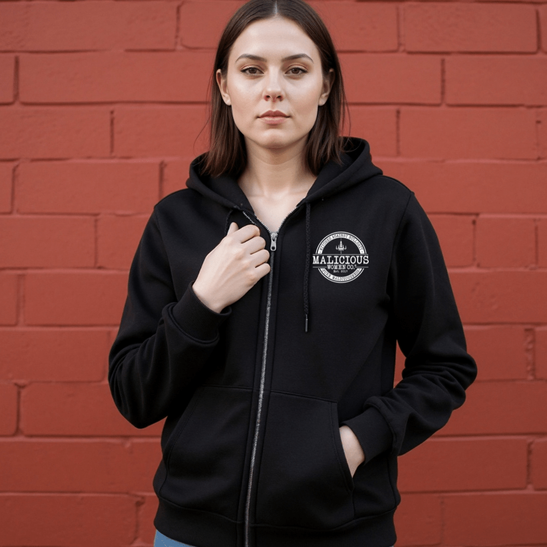 Witches Against Bullshit Long Sleeve Pullover Hoodie - Black - Malicious Women Co. - Apparel