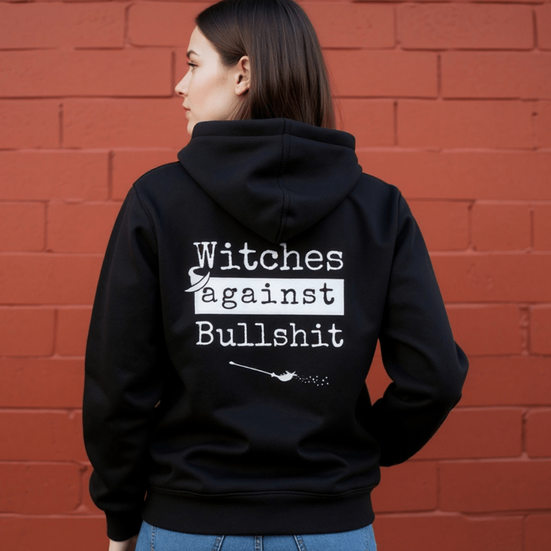 Witches Against Bullshit Long Sleeve Pullover Hoodie - Black - Malicious Women Co. - Apparel