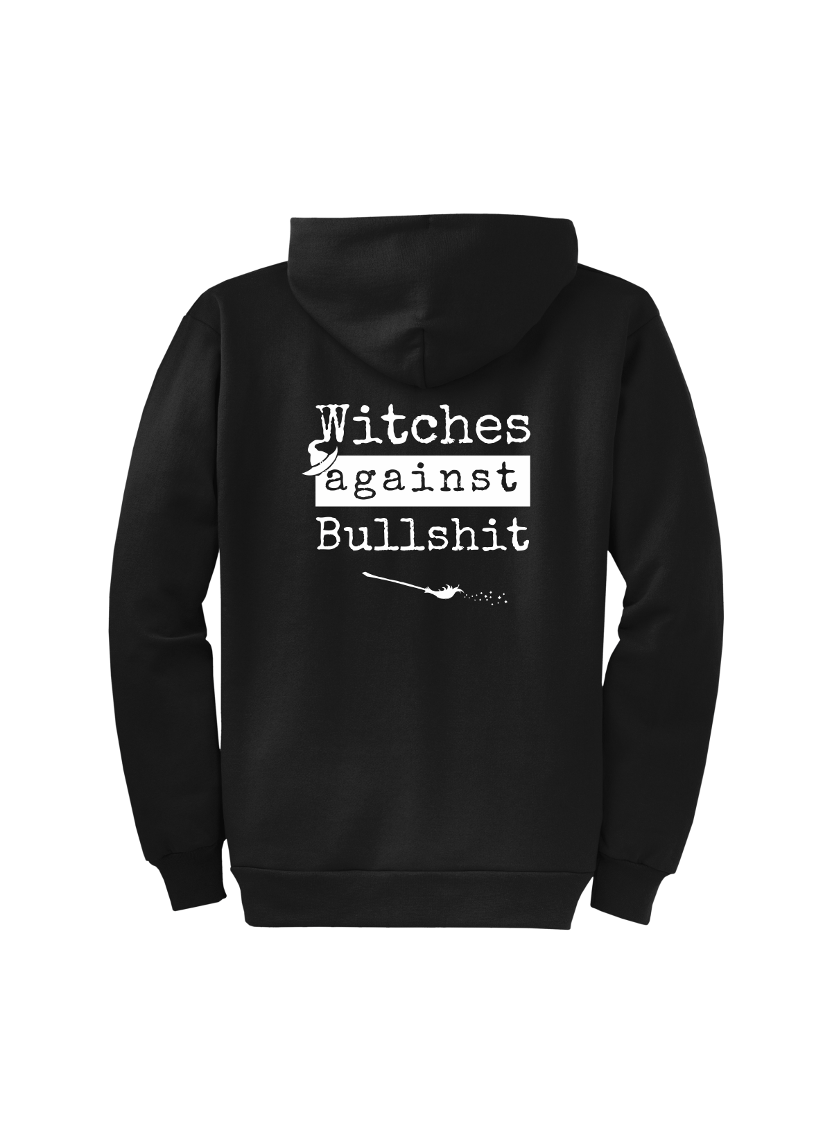 Witches Against Bullshit Long Sleeve Pullover Hoodie - Black - Malicious Women Co. - Apparel