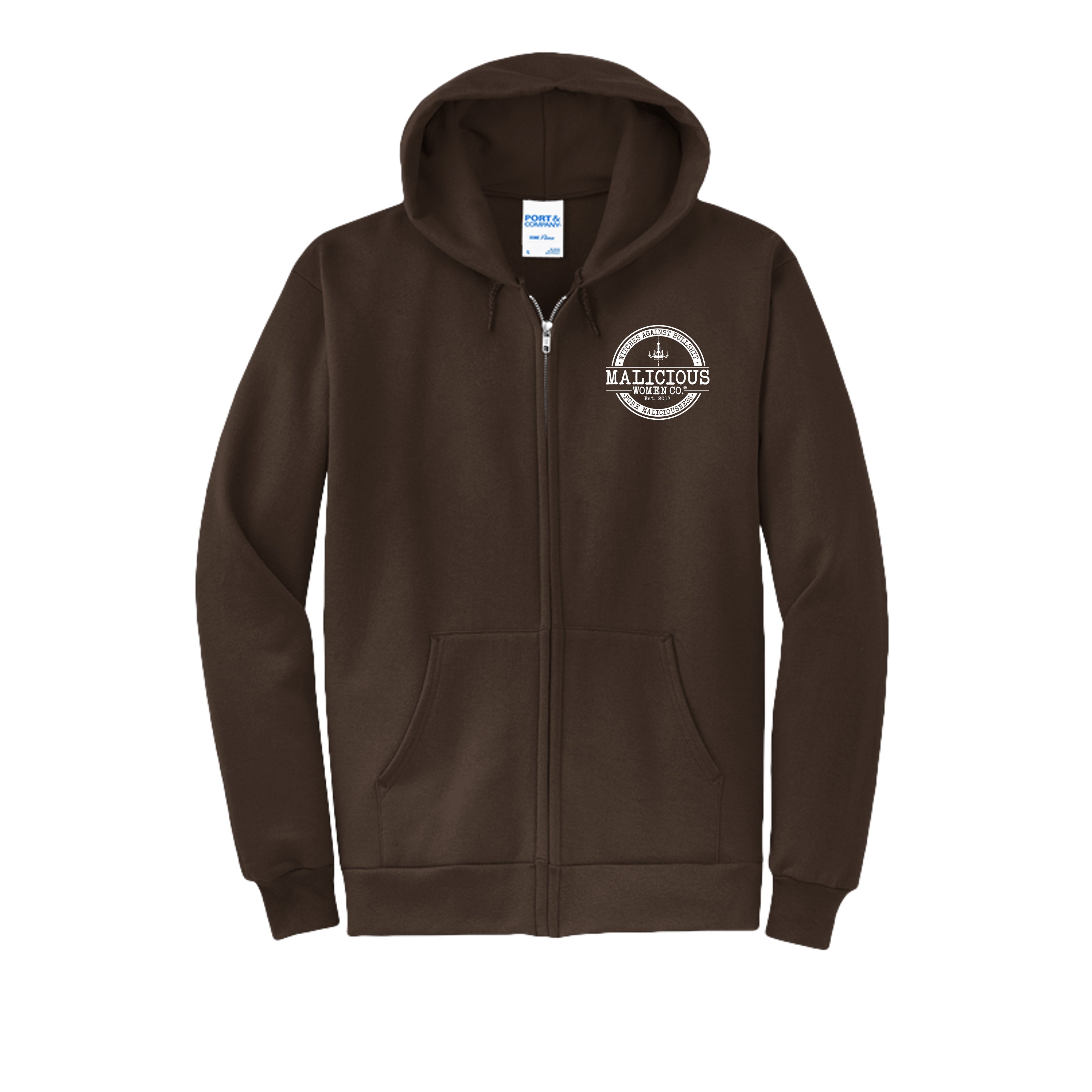 Witches Against Bullshit Zip-Up Hoodie - Malicious Women Co.-Apparel