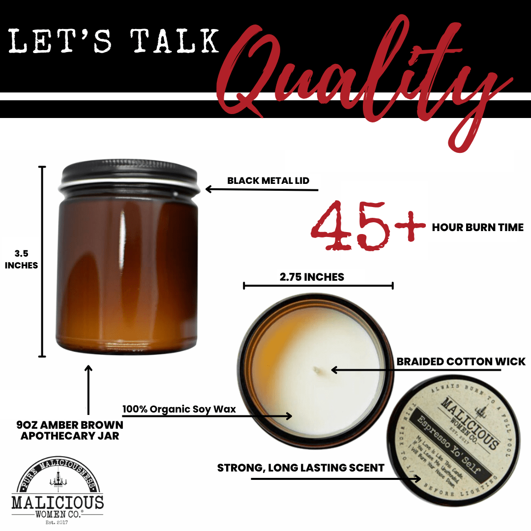 Witches Night In | Scent: Black Plum & Fig | 9oz Seasonal Candle | Malicious Women Co - Malicious Women Co. -Candle