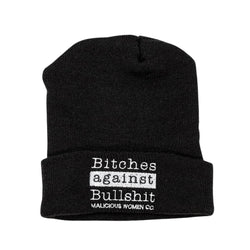 Malicious Women Co Bitches Against Bullshit Beanie Apparel Malicious Women Co. 