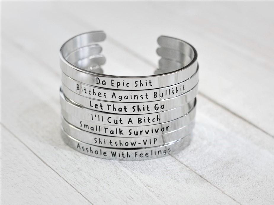 Small Talk Survivor - Bangle Bracelet Jewelry Malicious Women Candle Co. 